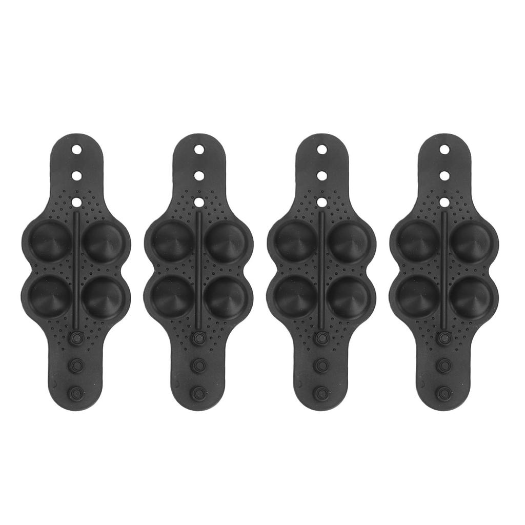 4pcs Steering Wheel Cover Massager Steering Wheel Center Marker Massage Grip Anti Slip Silicone Car Interior