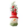 Decorative Christmas Character Sculpture Santa Claus Gnome Bear Design Tabletop Sculpture Christmas Party Decor