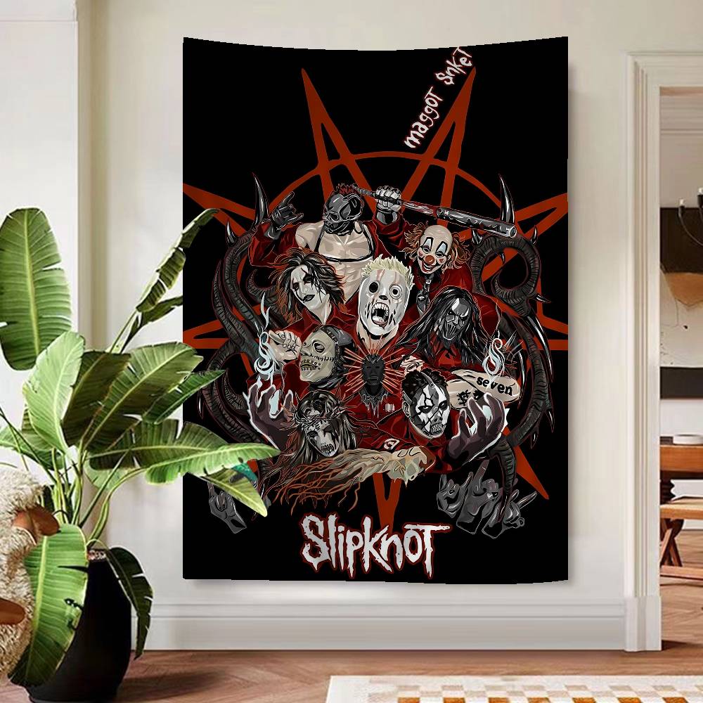Band Rap SSlipknot Cartoon Tapestry Wall Hanging Decoration Household Home Decor