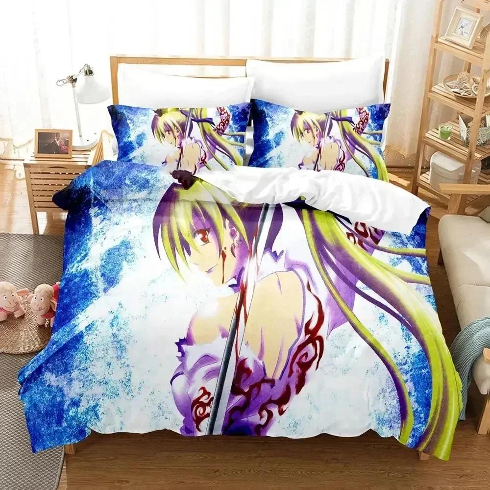 Anime Murder Princess Bedding Set Duvet Cover Sheet Printed Bed Set Pillowcase Bed Full Queen King Size Comforter Bedroom