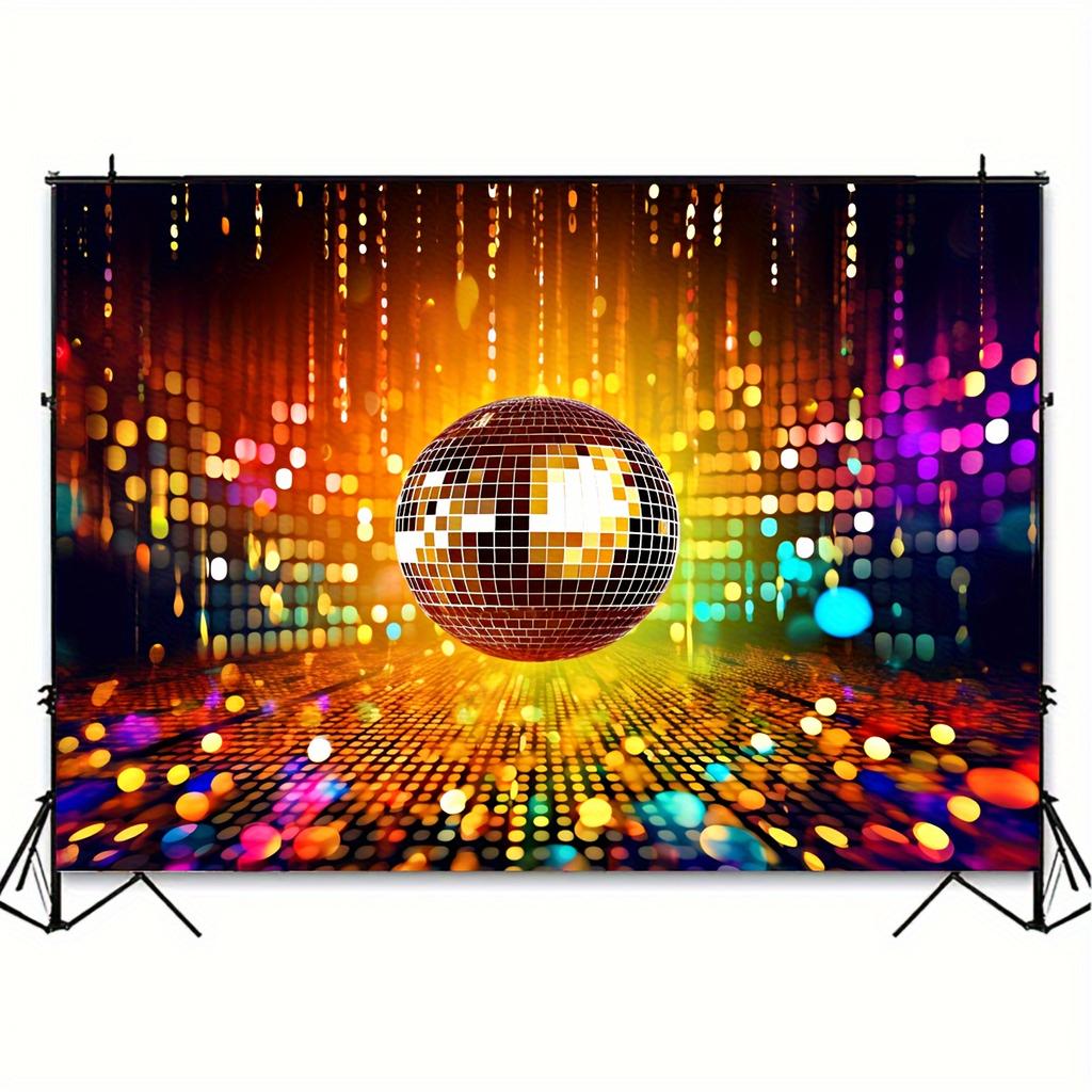 Retro Disco Party Hintergrund, lass uns verrückt leuchten Geburtstag Hintergrund Nacht, Banner Dekoration