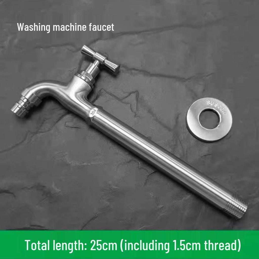 304 Stainless Steel Anti-Freeze Cold Resistant Outdoor Faucet with 4/6-Point Nozzle for Washing Machine