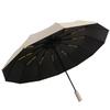 Automatic 12-Rib Sun & Rain Umbrella: Enlarged, Reinforced, UV Protection, Folding Sunshade.