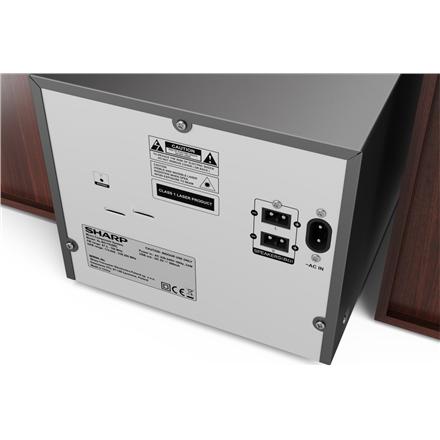 Sharp | Micro Hi-Fi System | XL-B517D(BR) | Braun | USB-Anschluss | AUX-Eingang | Bluetooth | CD-Player | UKW-Radio | Kabellose Verbindung