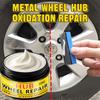 Car Metal Rust and Wheel Hub Rust Scratch Repair Wax Agent, Restores Shine to Car Metal Oxidation, Long-Lasting Wheel Hub Polishing Wax Set
