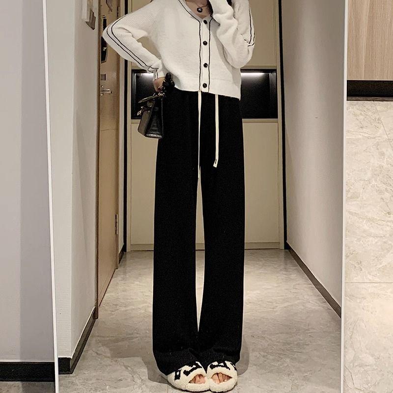 

Женские вельветовые брюки широкого кроя на бархатной подкладке – Теплые, повседневные, свободного кроя для осени и зимы M 95-110 lbs