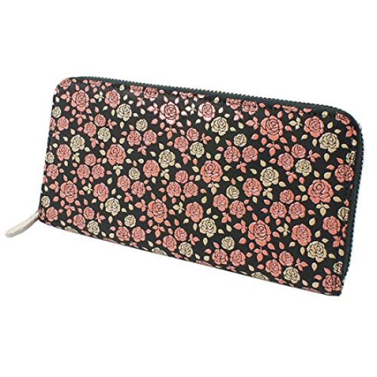 

Indenya Inden Long Wallet Kaguwa Black x White Pink Lacquer 8405