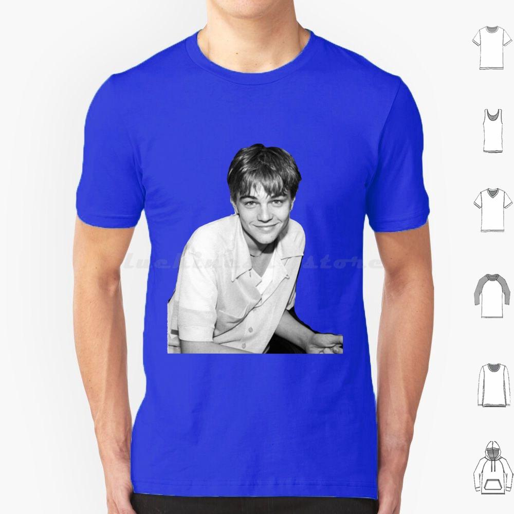 Young Leonardo Dicaprio Smile T Shirt Cotton Men Women DIY Print Leonardo Dicaprio Leonardo Leo Young Leo Titanic Dicaprio 90s S