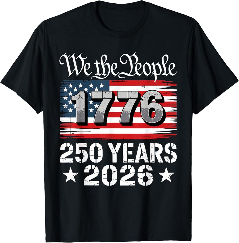 Vintage 250 Years 1776-2026 250th 4th July Unisex T-Shirt