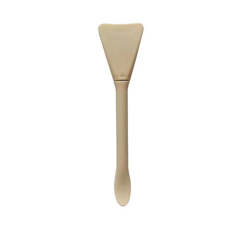 Versatile Double-Headed Silicone Mask Brush with Spoon for Easy Mud Mask Application