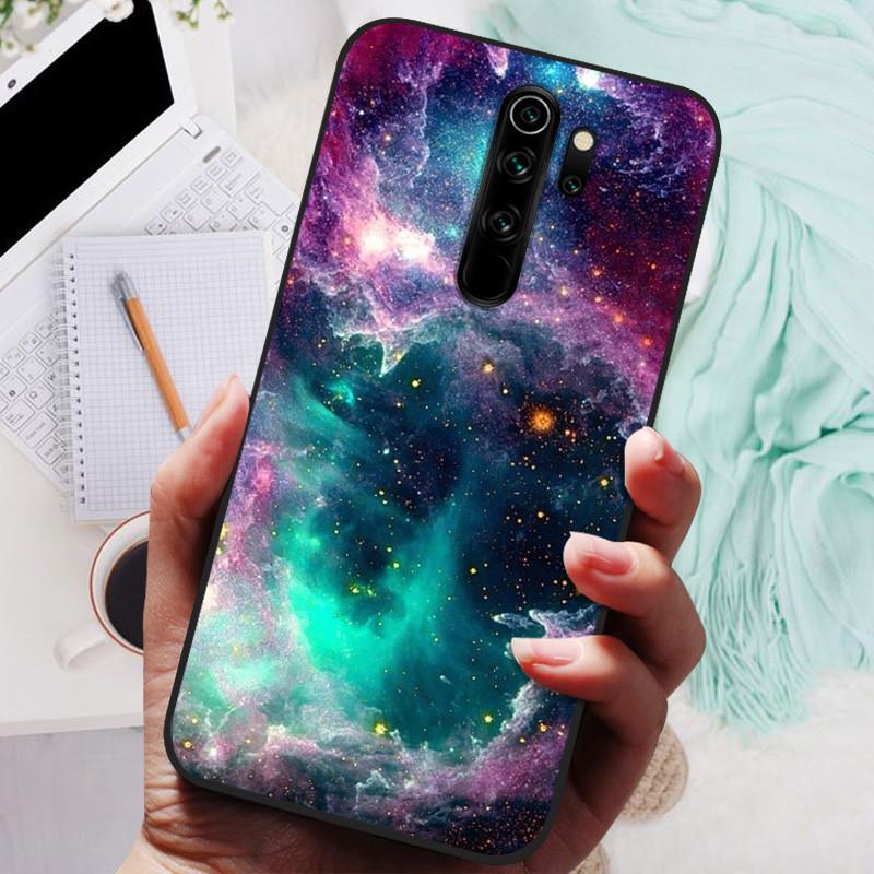 Phone Cover For Xiaomi Redmi Note 8 Pro Case Silicone Lovely Black Bumper Soft TPU Coque for Redmi Note8 Pro 8Pro Shells Fundas