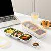 Stainless Steel Bentos Box with Plastic Lid Multi Compartment Design Leak Proof Lunch Container For Work Travel