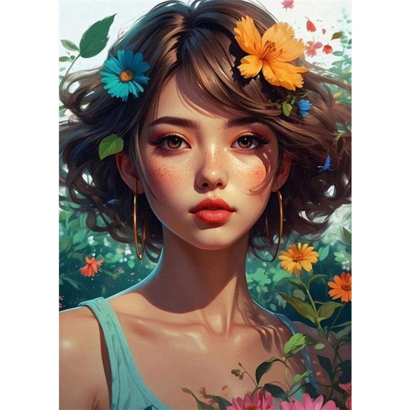 Anime Beauty Girl Canvas Posters Prints Fox Goddess Radiant Queen Beautiful Princess Posters Canvas Prints Pictures Home Decor