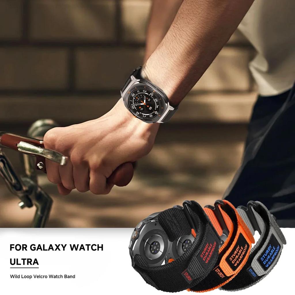 Nylon Loop Strap for Samsung Galaxy Watch 7 Ultra Band 47mm Sport Wristband for Galaxy Watch7 Ultra 47mm Watchband Bracelet