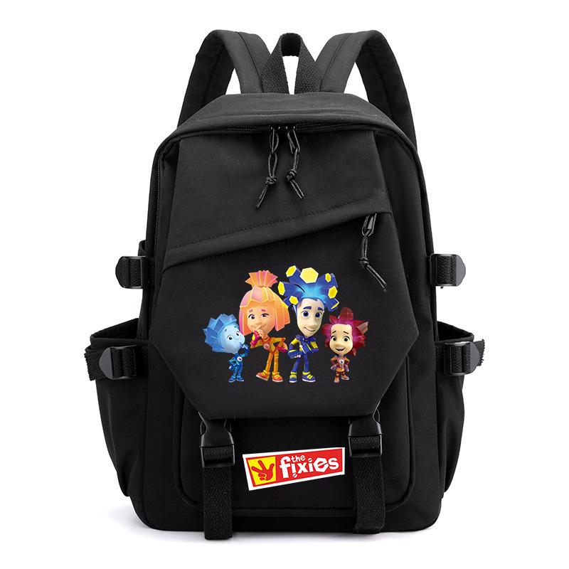The Fixies Backpack Cartoon Printed Children Girl Boy Schoolbag Large Capacity Student School Bags Canvas Laptop Backpack Gift