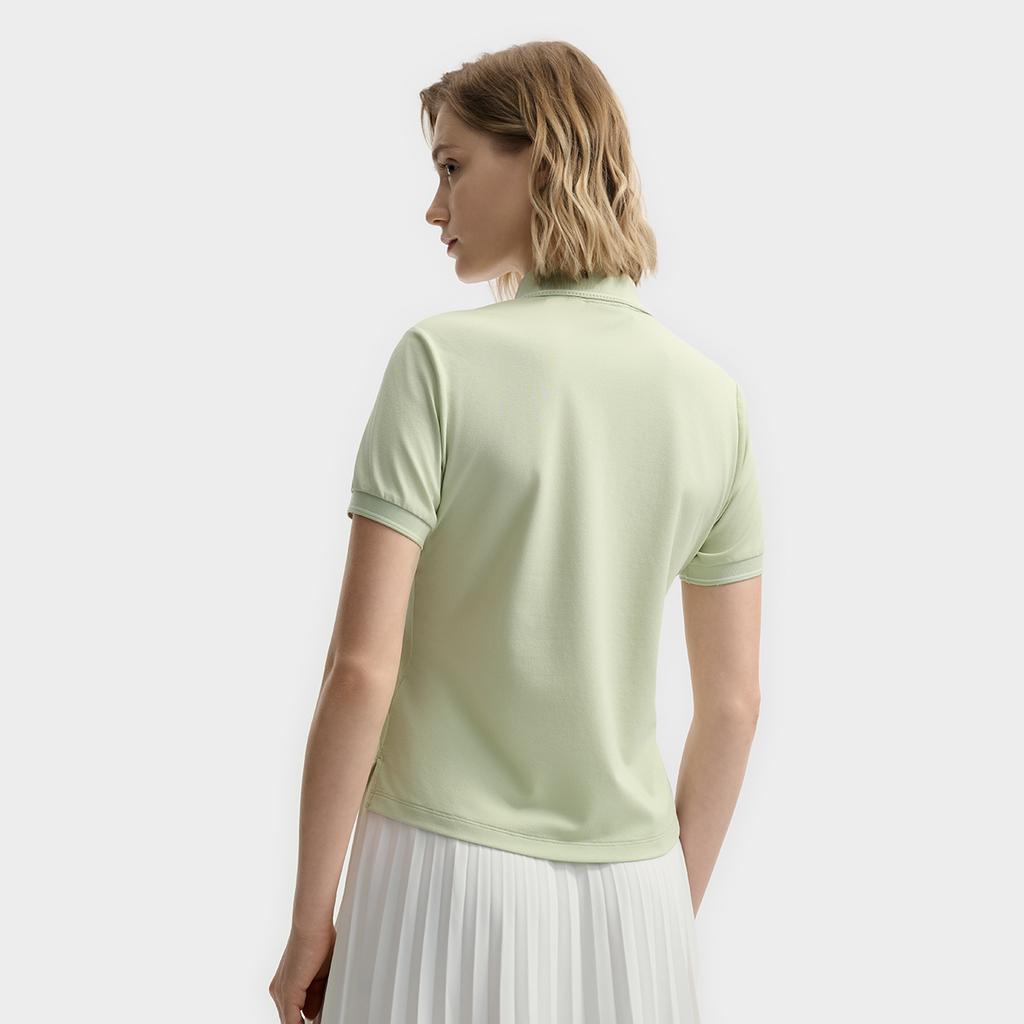New FILA WHITE Polo Shirt Women's Herbal Green F11W523105F-LG