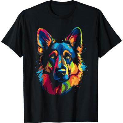 T-shirt med schäferhund