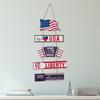 Day Independence Exclusive Wooden Hanging Decorations With Usa Flag Design Celebrations For