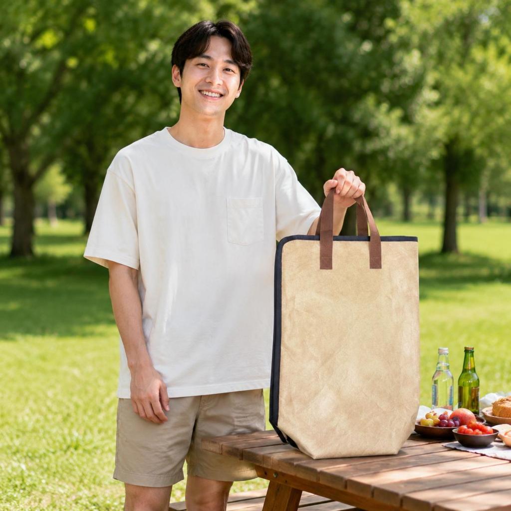 Barbecue Thermal Bag Large Capacity Bbq Food Bag Easy To Clean Zipper Closure For Travel