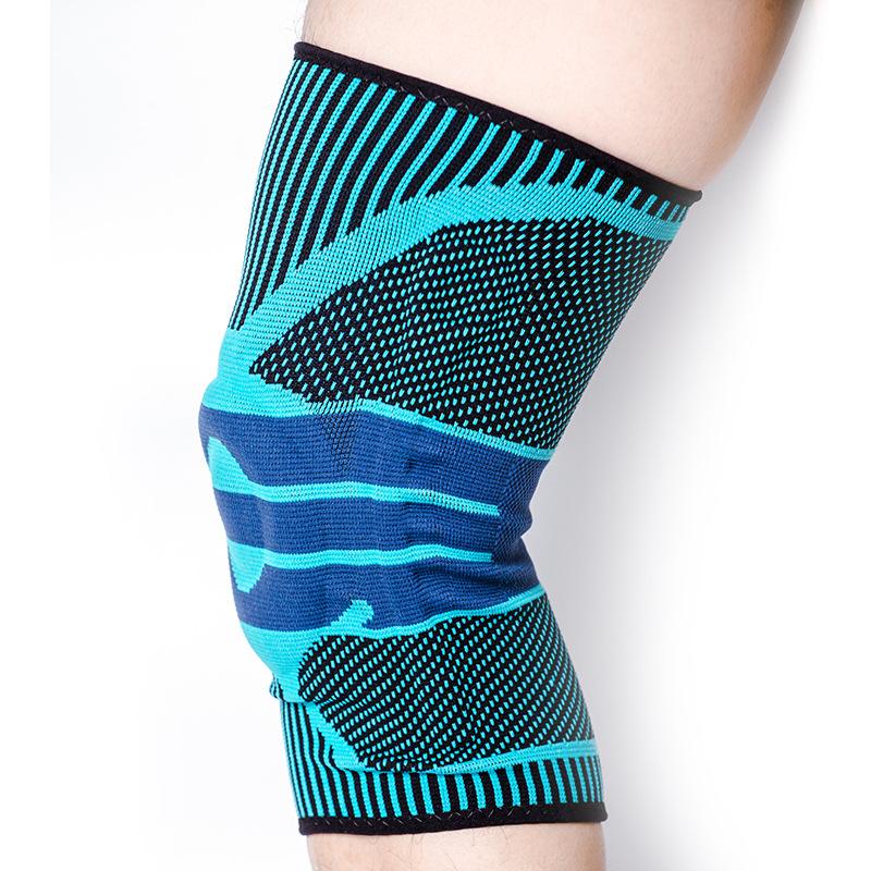 

Силиконовая наколенница, нейлоновая поддерживающая пружинная вязаная баскетбольная спортивная силиконовая наколенница XL