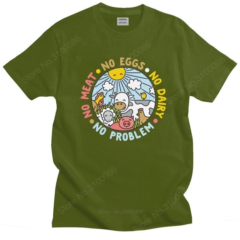 Vegan Animals Are Friends Men T Shirt  Cotton Veganism Tee Tops Fashion Tshirt Short Sleeve Graphic Tshirt Clothes Apparel