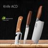 1~4PCS WXCOO Knife Set Stainless Steel Kitchen Fruit Peeler Damascus Pattern Chef Knife Fruit and Vegetables Peeling Tools
