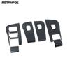 Window Lift Switch Cover Trim For Tesla Model Y -  2024 2025 Carbon Fiber Interior Door Armrest Frame Accessories