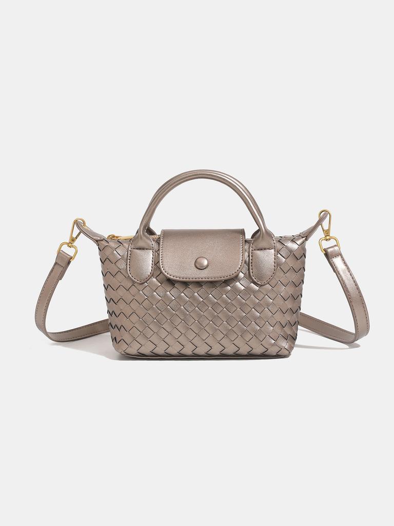 New handwoven bag stylish and simple portable dumpling bag women's oblique span bag