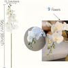 2Pcs 9-Head Flowers 38inch Artificial Butterfly Orchid Bouquet Artificial Flowers for Wedding Decoration Garden Home Room Decor