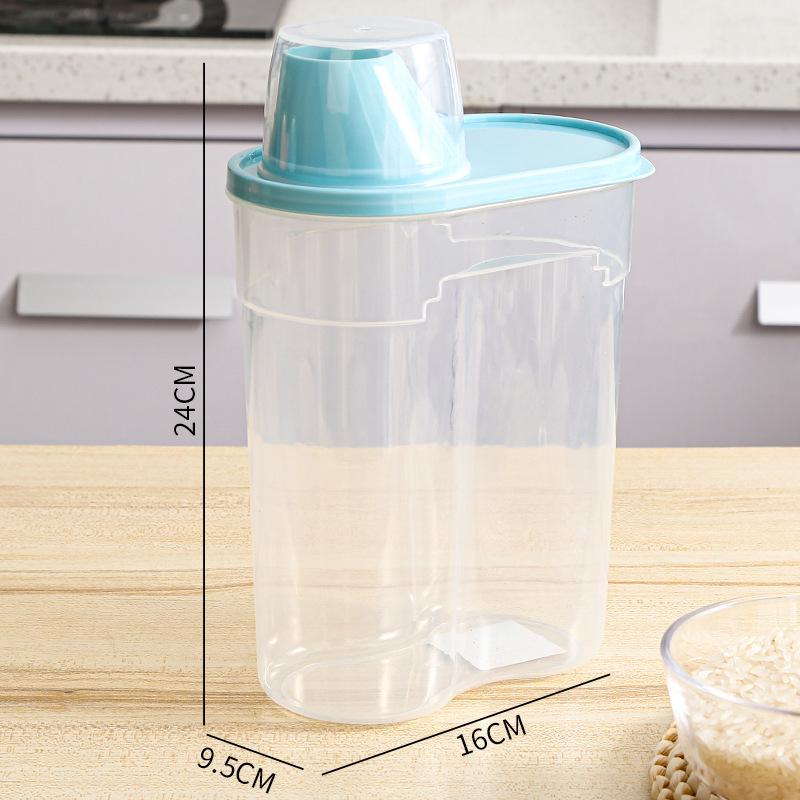 Transparenter Kunststoff-Getreidelagerbehälter, feuchtigkeits- und insektenfest