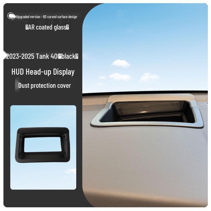 Tank 400 HUD Head-Up Display Anti-Glare 6D Curved Dustproof Cover (2023-2025)