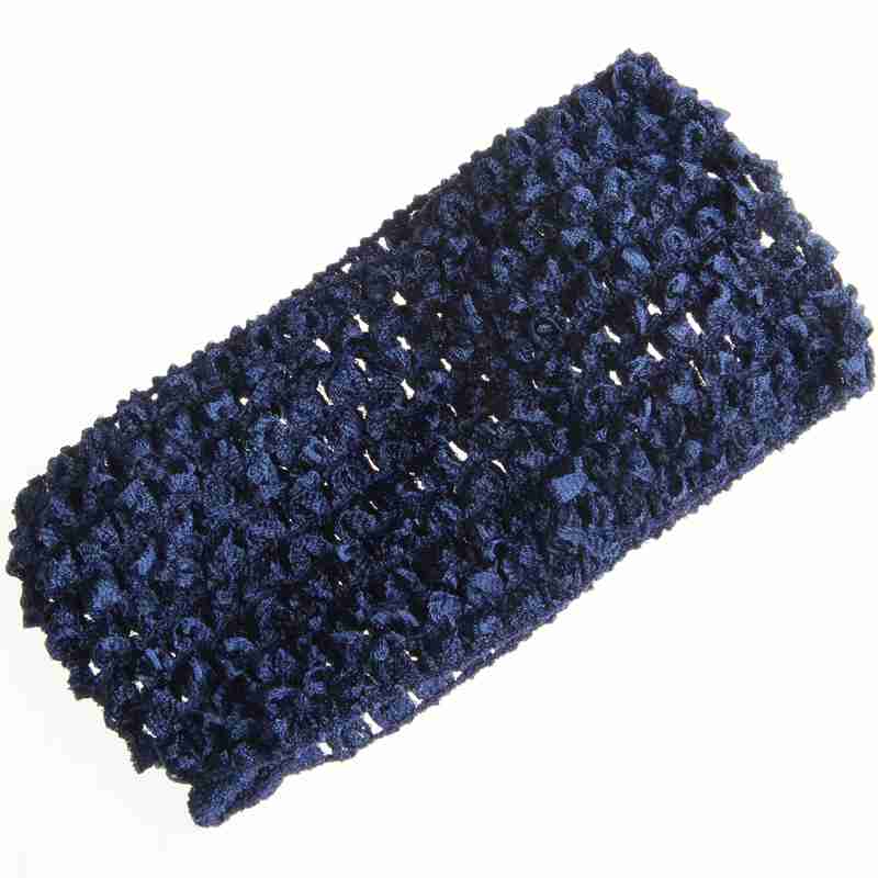 10PCS 7CM 2.76" Fashion Knit Headband for Hair Accessories Hollow Out Elastic Hairband for Headwear Hair Flowers