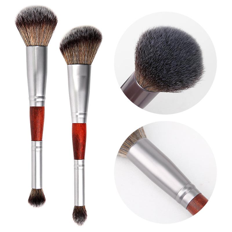 Doppelendiger Rayon Weicher und Bequemer Make-up Pinsel Lidschatten Pinsel Beauty Werkzeug Rouge Pinsel Puder Pinsel
