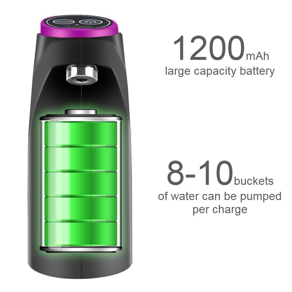 Portable Automatic Water Dispenser Gallon Bottle Drinking Switch USB Charging Touch Control Button Dispenser Electric Water Pump