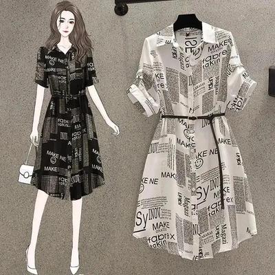 Abito Estivo da Donna Dimagrante Definizione Vita Stampa Asimmetrica Vintage Design Elegante da Lavoro