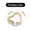 Sturdy Alloy Heart Shaped Keychain Clip Dog Chain Buckle Jewelry Making Supply For Bags Purses DIY Jewelry Accessories