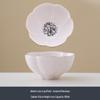 Jade White Porcelain Tea Cup with Flower Petal Design - Ceramic Tea Set for Women