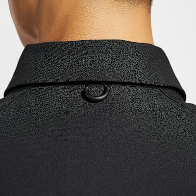 Nike Dri Fit Jackets Men's Black Stand Collar Moderate