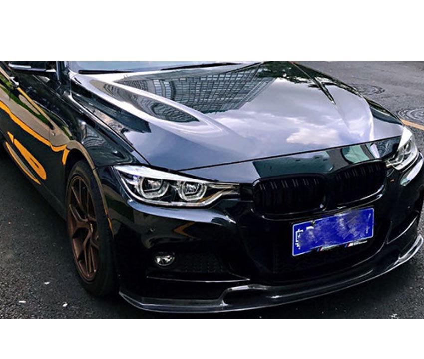 BMW 3 Series F30/F35 Carbon Fiber V Style Front Lip Spoiler Kit