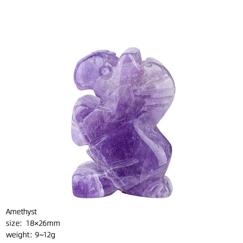 1Pc Natural Semi-Precious Stone Carved Mini Horse Figurine 25-27x17-19mm Polished Crystal Pony Statue For Home Decor Reiki Healing Craft Gift
