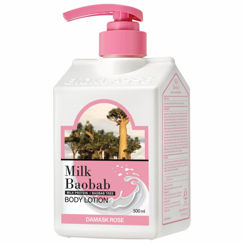 Milk Baobab Body Lotion 500ml/Body Wash 1000ml, White Soap Ivory Musk White Musk Baby Powder Damask Rose Flora Bouquet Lime and Basil Lavender Garden