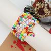 LGBT Pride Bracelet for Bisexual Lesbian Gay Allies Love Wins Rainbow Beaded Clay Elastic Stackable Stretch Bracelets