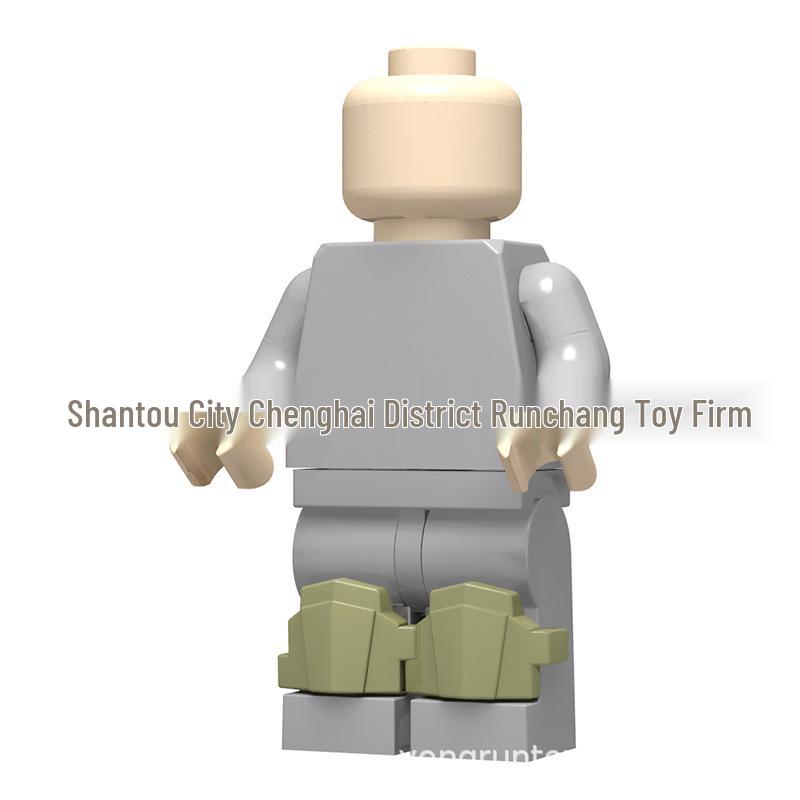 Military Minifigure Wearable Accessories: Knee Pads, Leg Guards, and Armor Plates for Kids Building Blocks, 50g