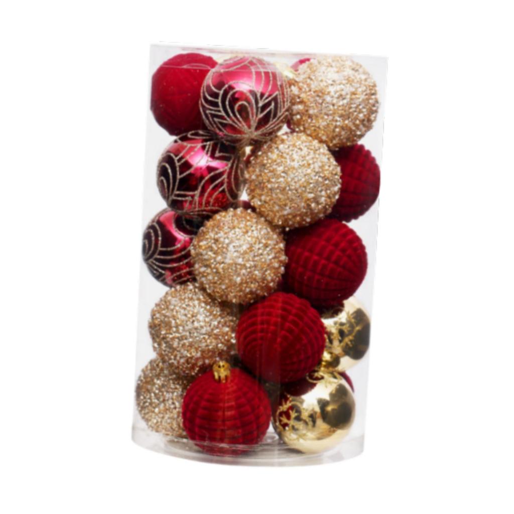 25x Christmas Balls Ornaments Hanging Decorations Walls Decorative Baubles