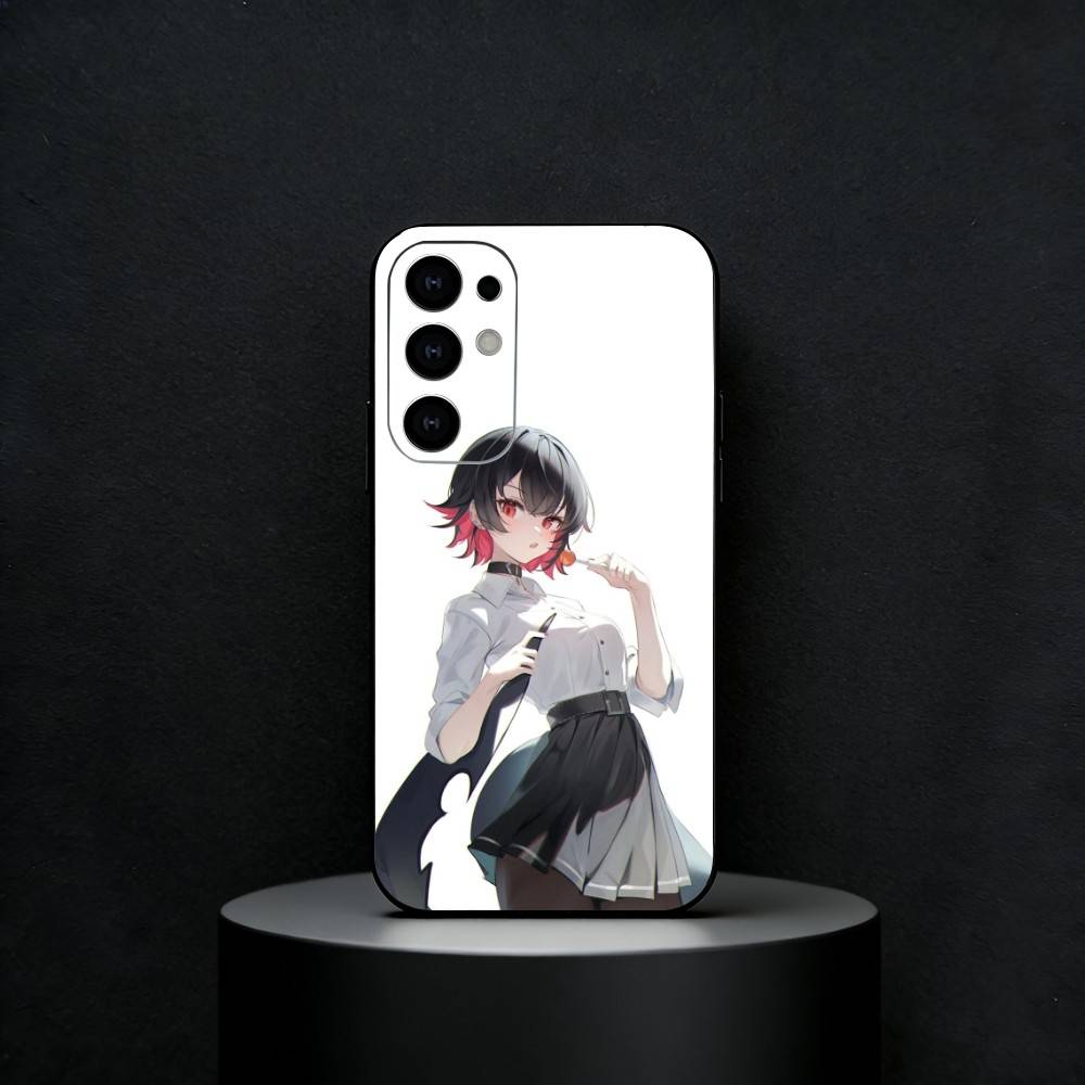 ZZZ E-Ellen Joe Phone Case For Samsung S25,S24,S23,S22,S21,S20,Ultra,Plus,FE Black Soft Cover Samsung S205G