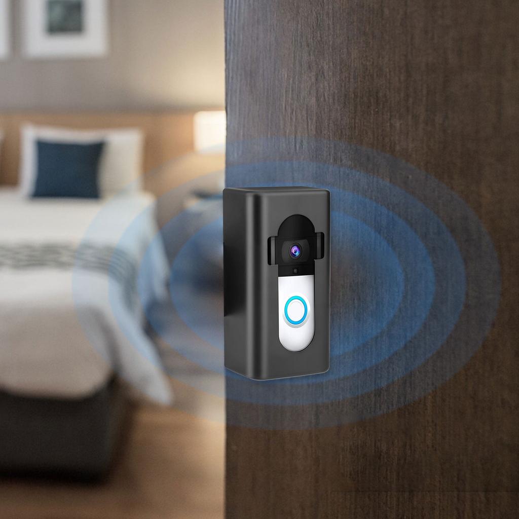 MERILER Adjustable Anti-Theft Video Doorbell Bracket - Universal Clamp Mount for Security Doors, No Drilling Required