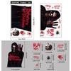 2025 Halloween Static Cling Stickers Scary Ghost Woman Bloody Handprint Window Decals For Spooky Party Home Decor