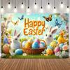Happy Easter Party Decorations Photography Background Spring Forest Bunny Eggs Children Birthday Photobooth Backdrop Props11