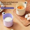 Electric Handheld Mixer Rechargeable Egg Beater Rice Washer Mixing Bowl 1L Multipurpose Baking Tool for Mixing Whipping