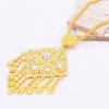 Zinc Zinc Alloy Gold Plated Jewelry Set Thai Women Jewelry Suit Sweet Necklace Earrings Set  Gift